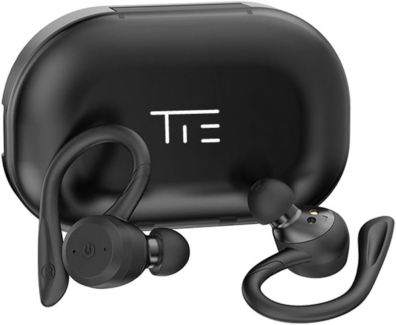 Detalle de TIE TBE1018 Bluetooth In-Ear Ohrhörer – Sportkopfhörer mit Powerbank (Schwarz)