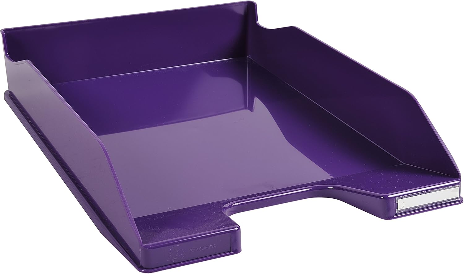 Thumbnail 2 de Exacompta 113220D – Lot de 6 corbeilles à courrier COMBO MIDI violet glossy 34 x 25 x 6,5 cm