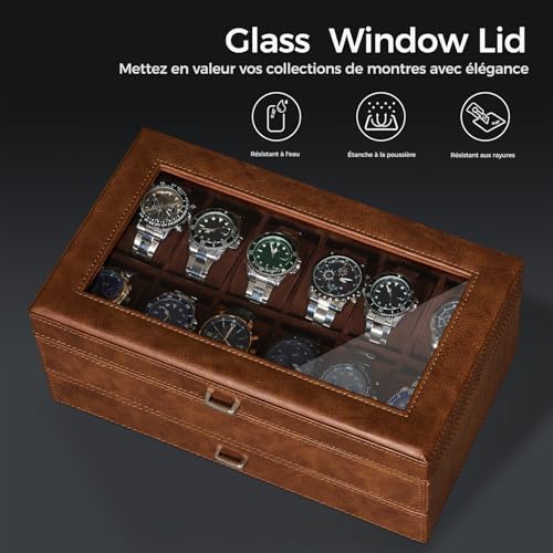Thumbnail 6 de Boite à Montre de Homme Un Classique 12 compartiments – BEWISHOME