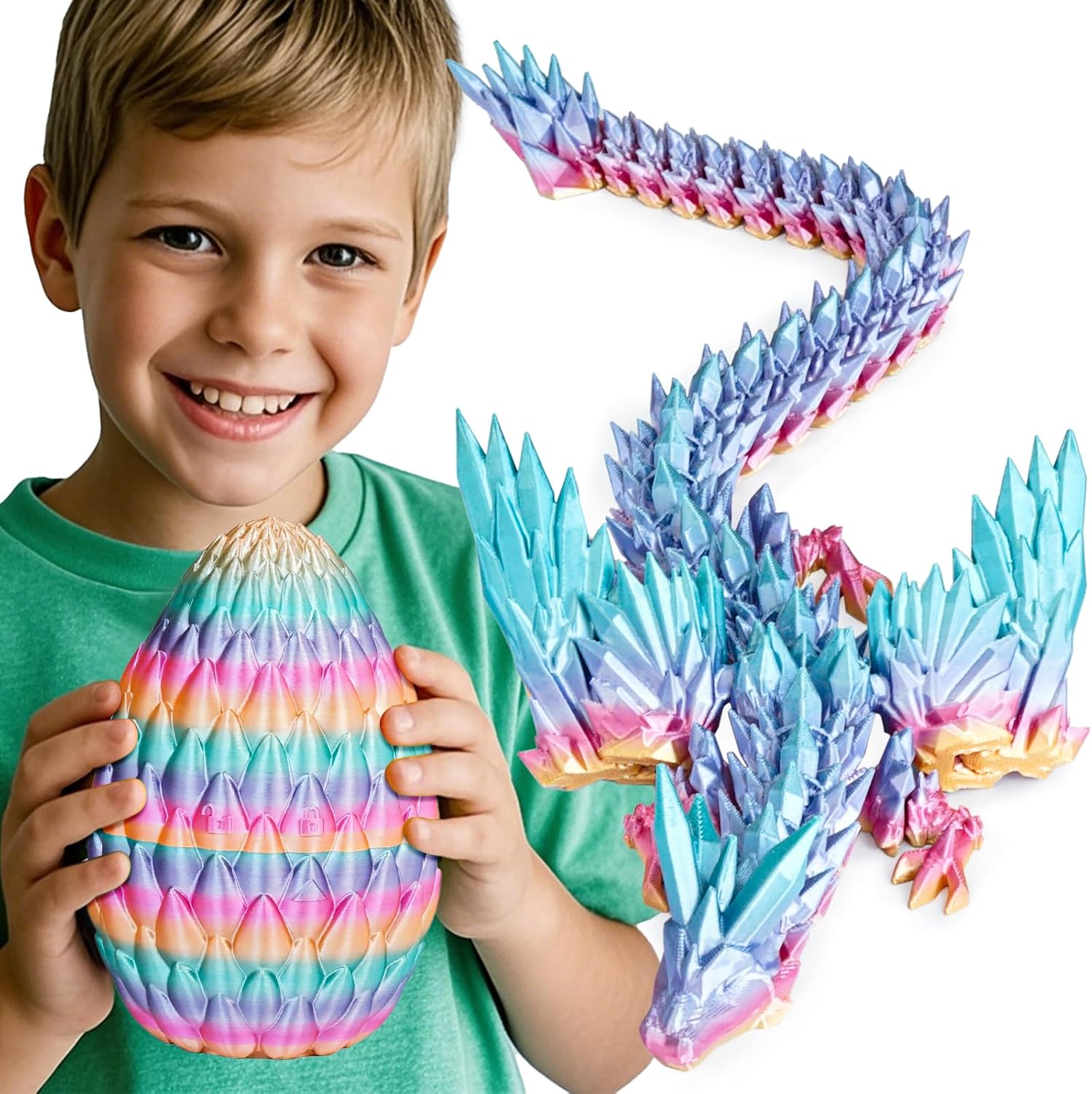 Detalle de Olee Odee Drachen-Eier 3D gedruckt, bewegliche Figur, Sammler đ