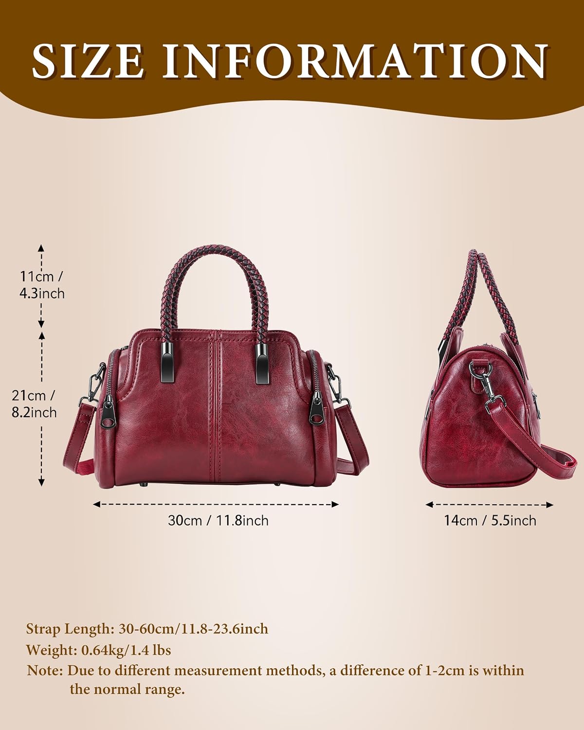 Detalle de DesKimdo Handbag in PU Vegan Leather