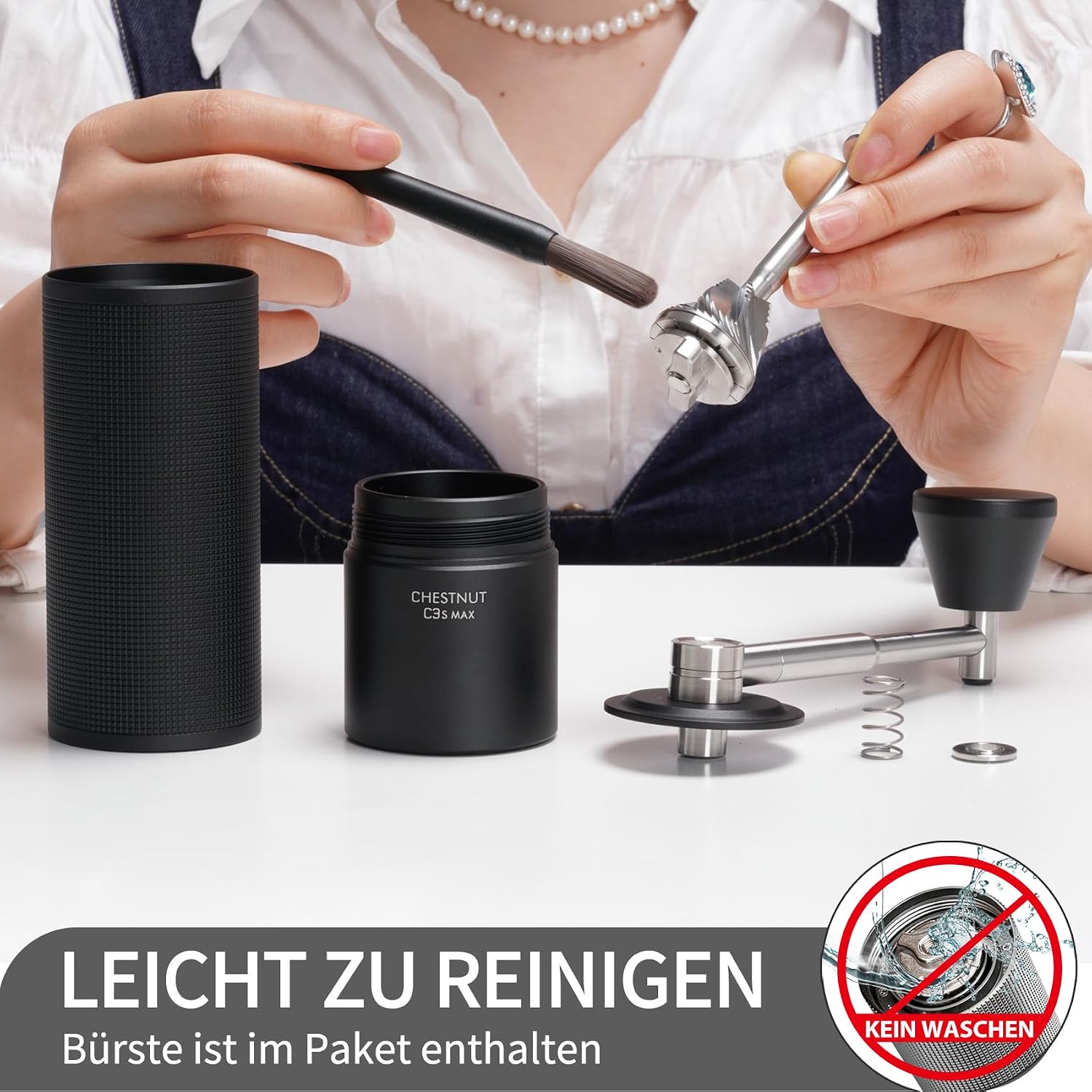Detalle 1 de TIMEMORE Chestnut C3S Max 25 g Handmühle