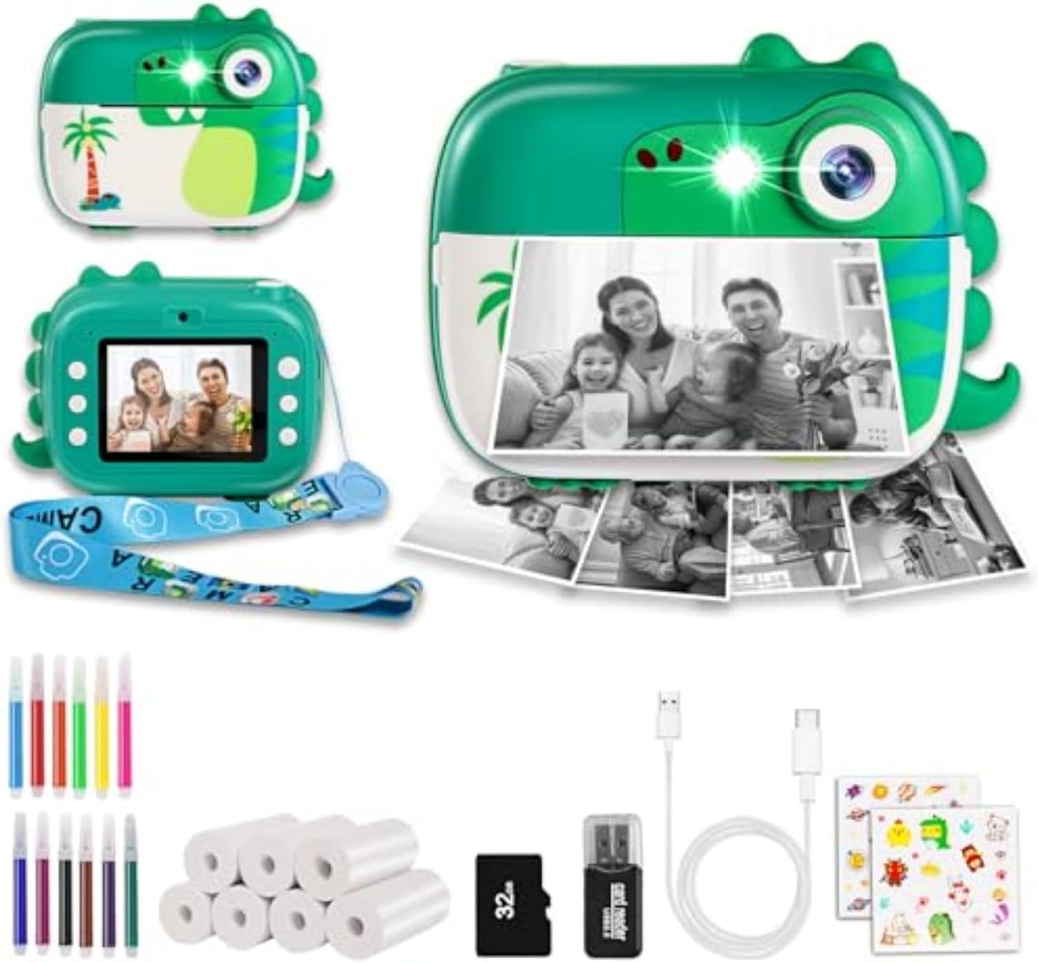 Detalle de ARNSSIEN M3 macchina fotografica istantanea 1080P 2,4" per bambini