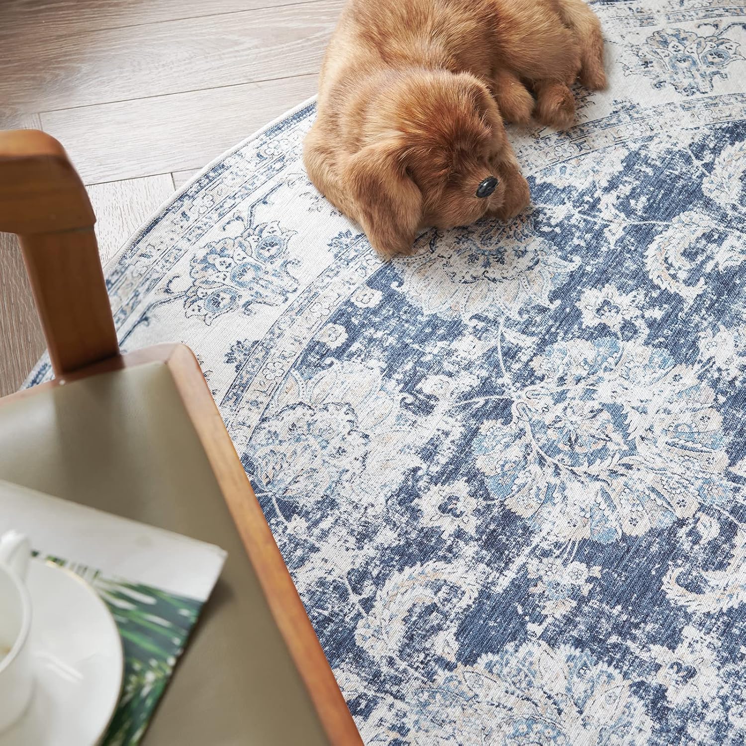 Detalle 2 de JINCHAN Round Area Rug 6