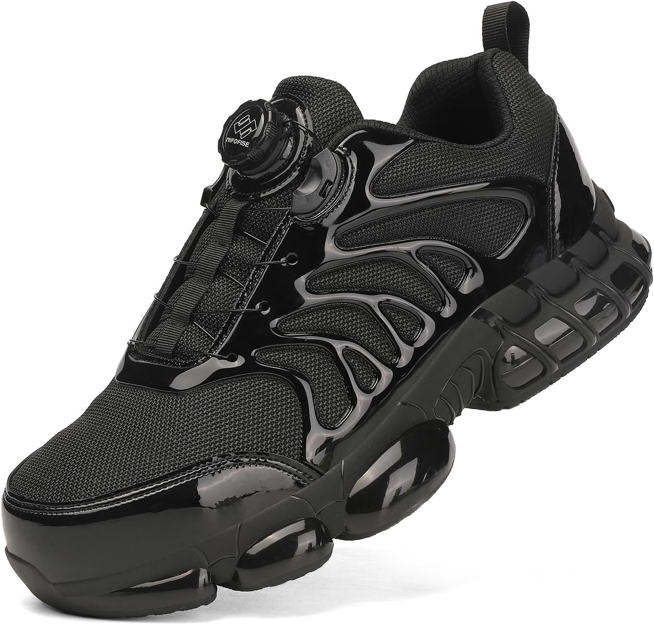 Detalle de NIFOFISE Safety Trainers for Men and Women with Steel Toe Cap and Rotating Buckle Laces