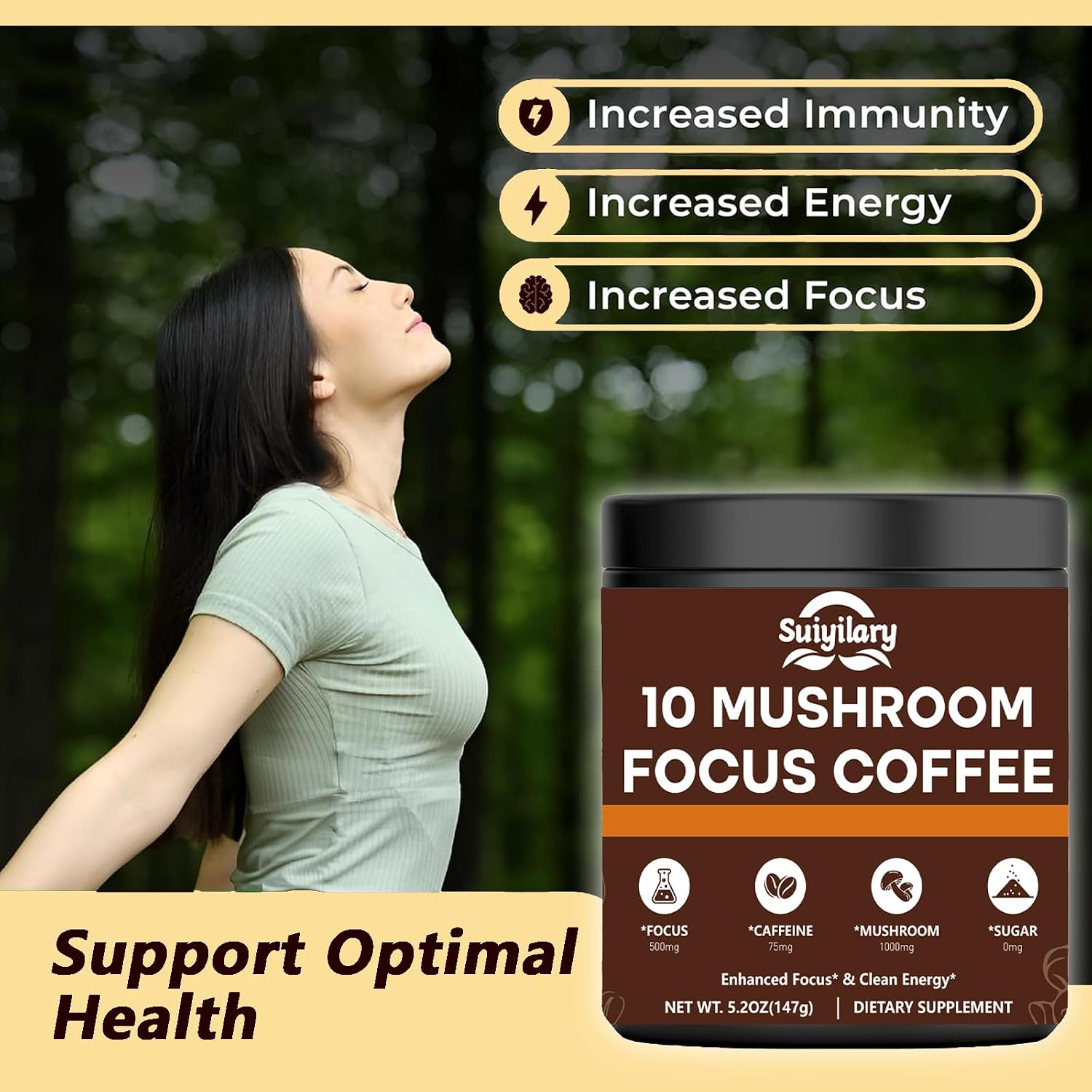 Thumbnail 6 de Suiyilary Mushroom Coffee Powder 147g