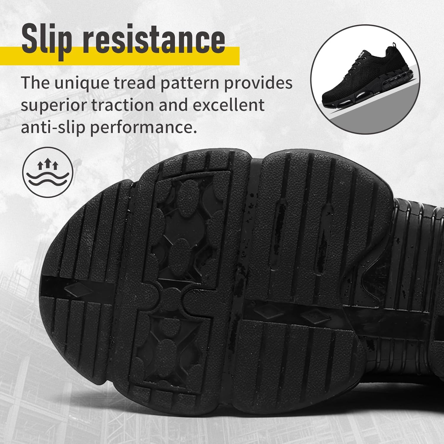 Thumbnail 5 de Bravover Steel Toe Caps Lightweight Work Shoes: Safety Trainers for Men & Women