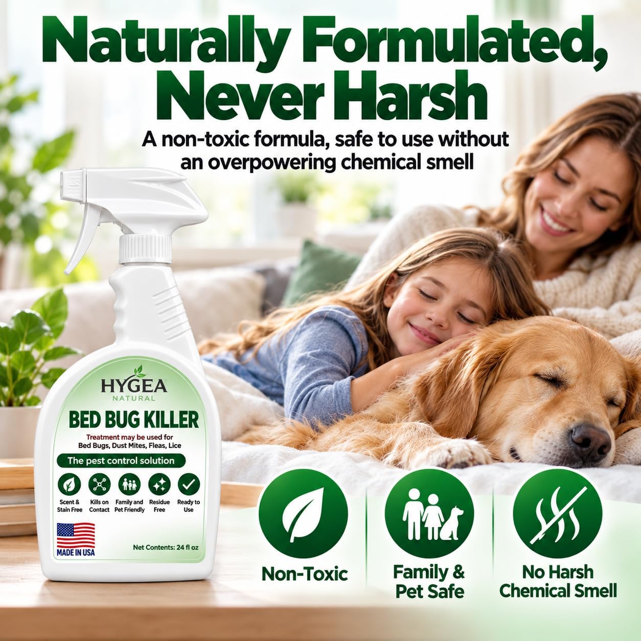 Thumbnail 6 de Hygea Natural Bed Bug Killer Spray, 24 oz, Unscented and Stain-Free