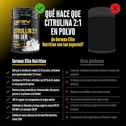 Thumbnail 2 de L-citrulina DL-malato 2:1 – Polvo 500 g de fermentación vegetal, vegano y sin aditivos