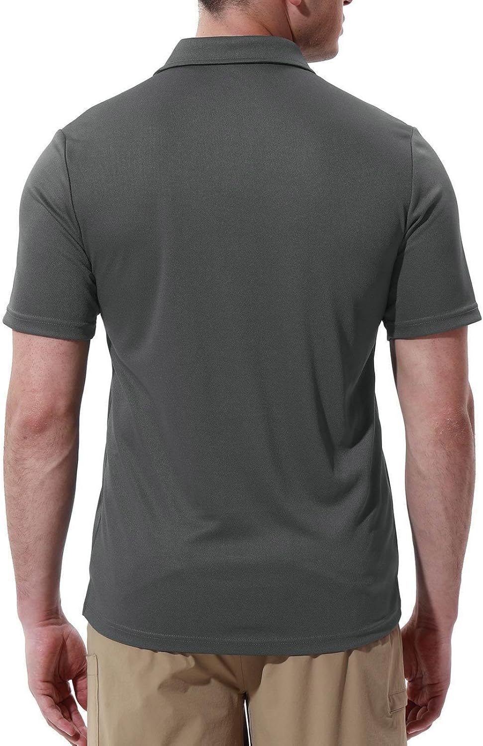 Thumbnail 4 de Rdruko Men’s Short-Sleeve Quick-Dry Polo Shirt with Pocket (Outdoor & Golf)