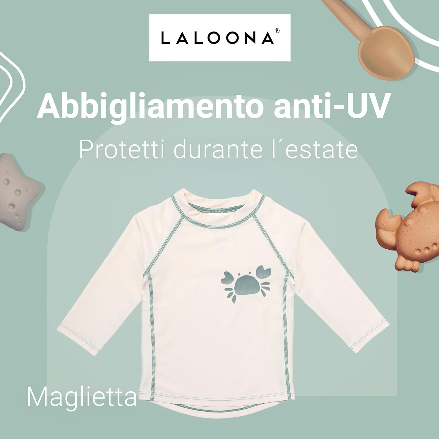 Thumbnail 1 de LaLoona Maglia Mare Neonato con protezione UV UPF 80+ a manica lunga