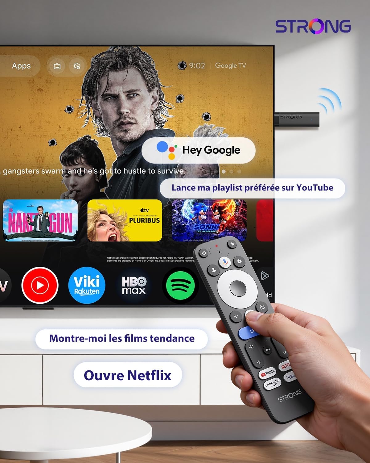 Thumbnail 5 de STRONG Leap-Nova-X TV Stick (Android 14) – 2 Go RAM, 32 Go ROM, 4K HDR, Wi‑Fi 6 et contrôle vocal