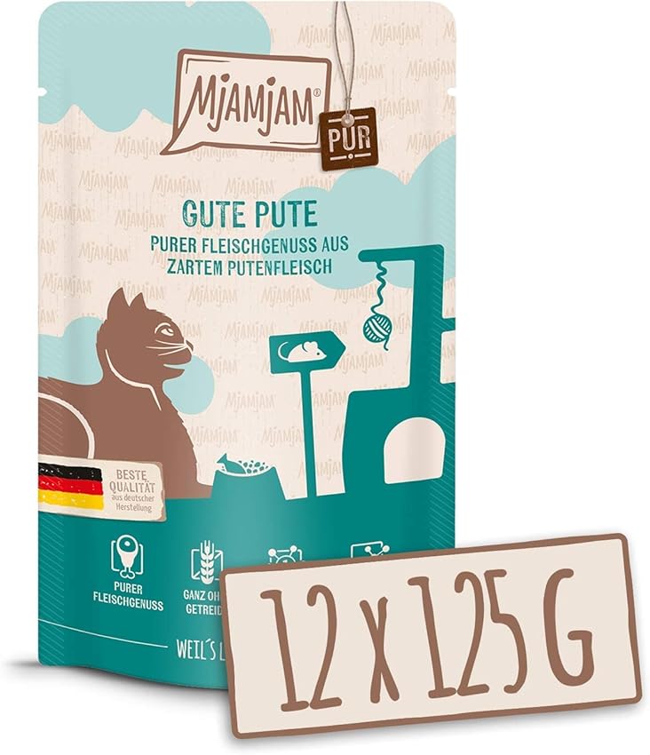 Detalle 2 de MjAMjAM Quetschie comida húmeda 12x125 g