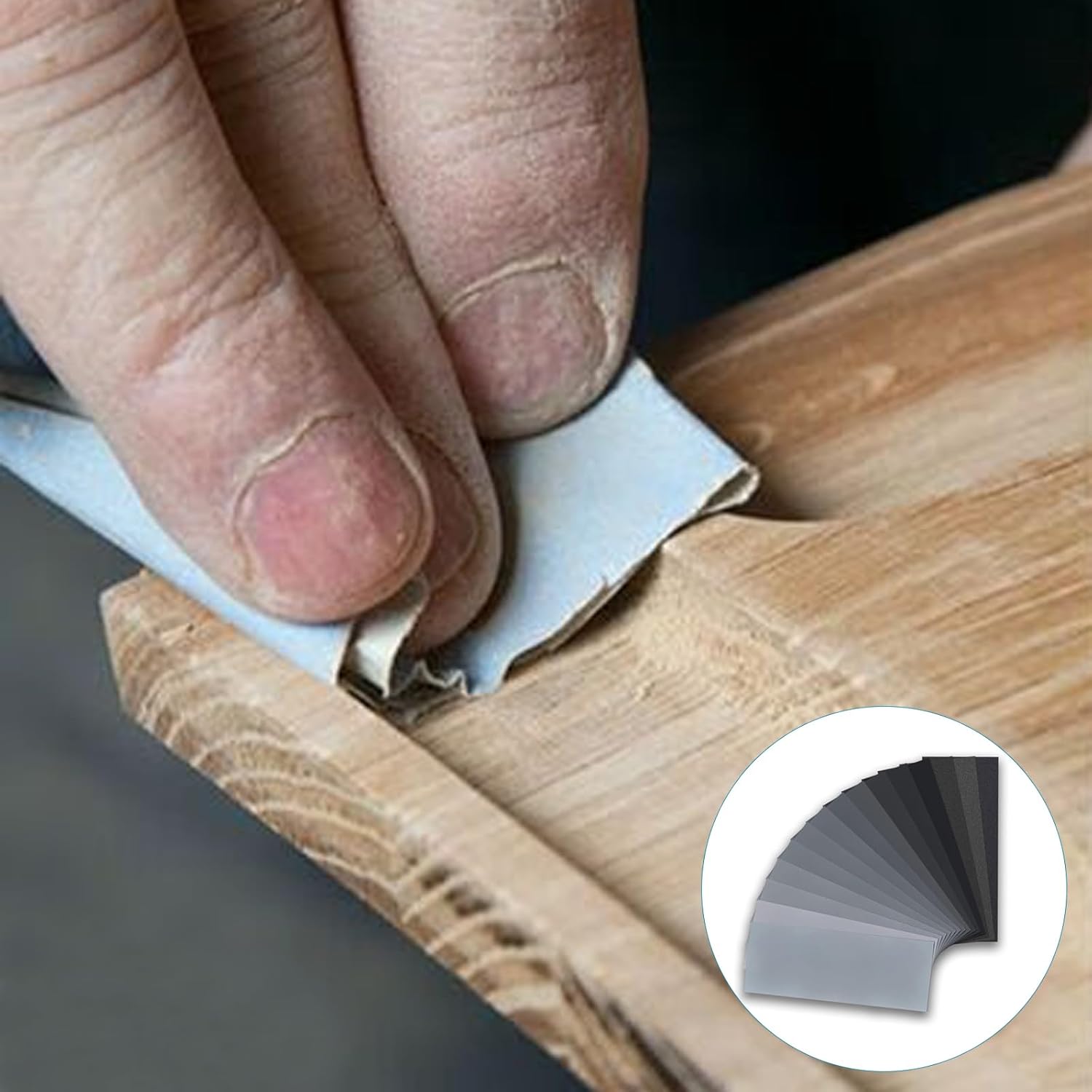 Thumbnail 4 de Tomoyuki Schleifpapier-Set 25 Blatt Körnung 120 Nass & Trocken – 230 x 93 mm, vielseitig einsetzbar