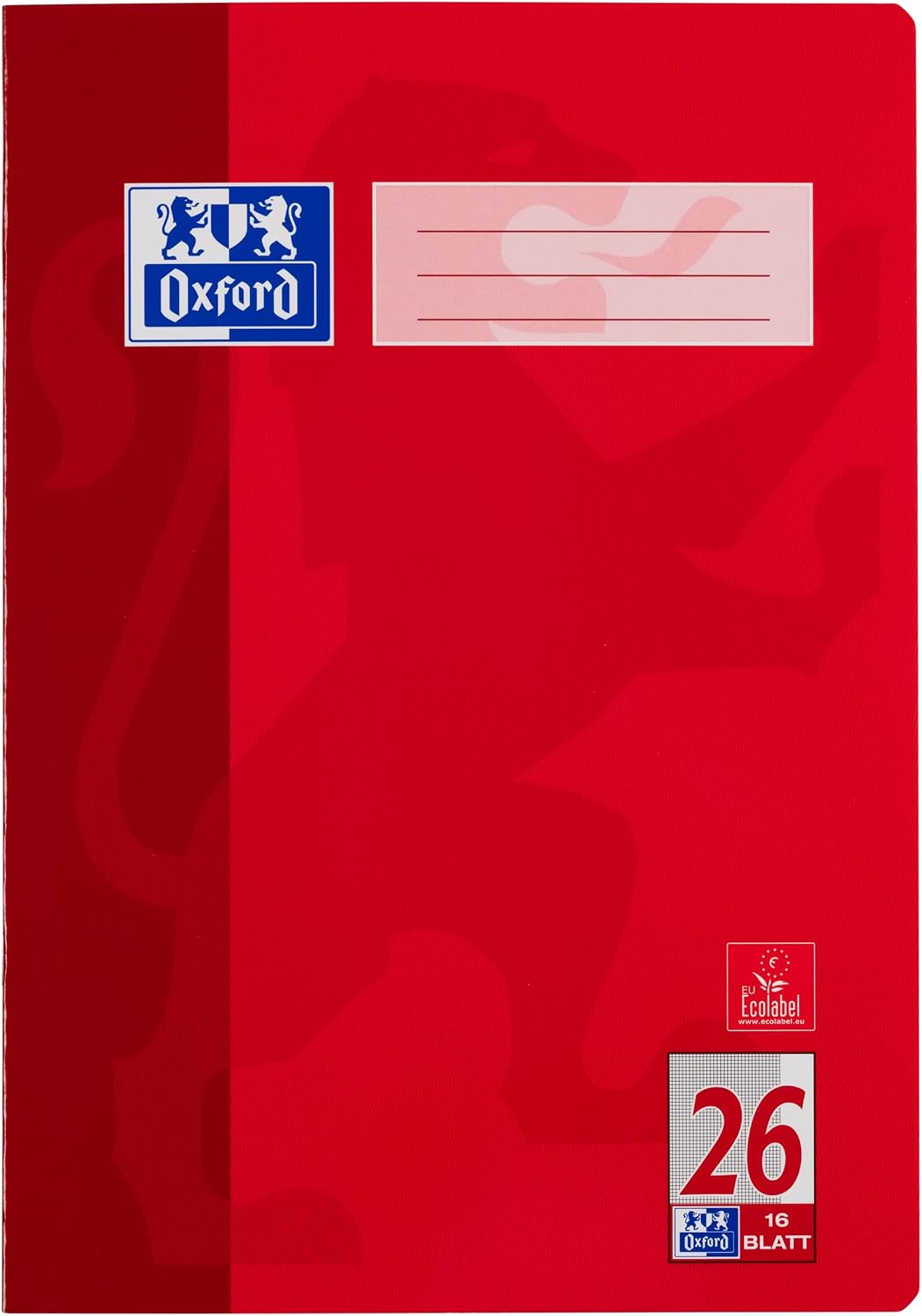 Detalle 2 de Oxford Schulheft A4, 16 Blatt, Lineatur 26, kariert – 10er Pack