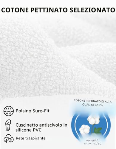 Detalle 2 de CLOSEMATE 1/3 Paia Calzini da Calcio Antiscivolo con Grip in Silicone