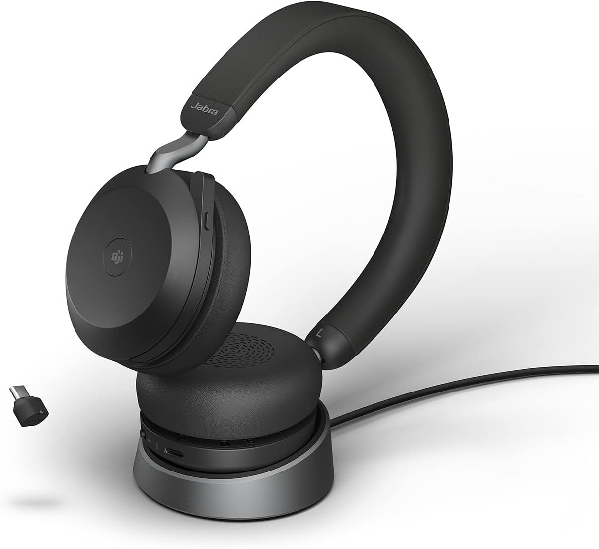 Thumbnail 6 de Jabra Evolve2 75 Wireless PC Headset: libertà di ascolto con docking e 8 microfoni, ottimizzato per Teams