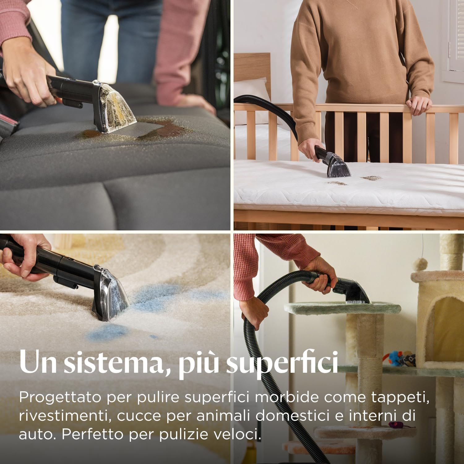 Detalle de BISSELL SpotClean ProHeat Advanced 3924N – Lavatappeti e pulitore per tappezzeria con calore attivo