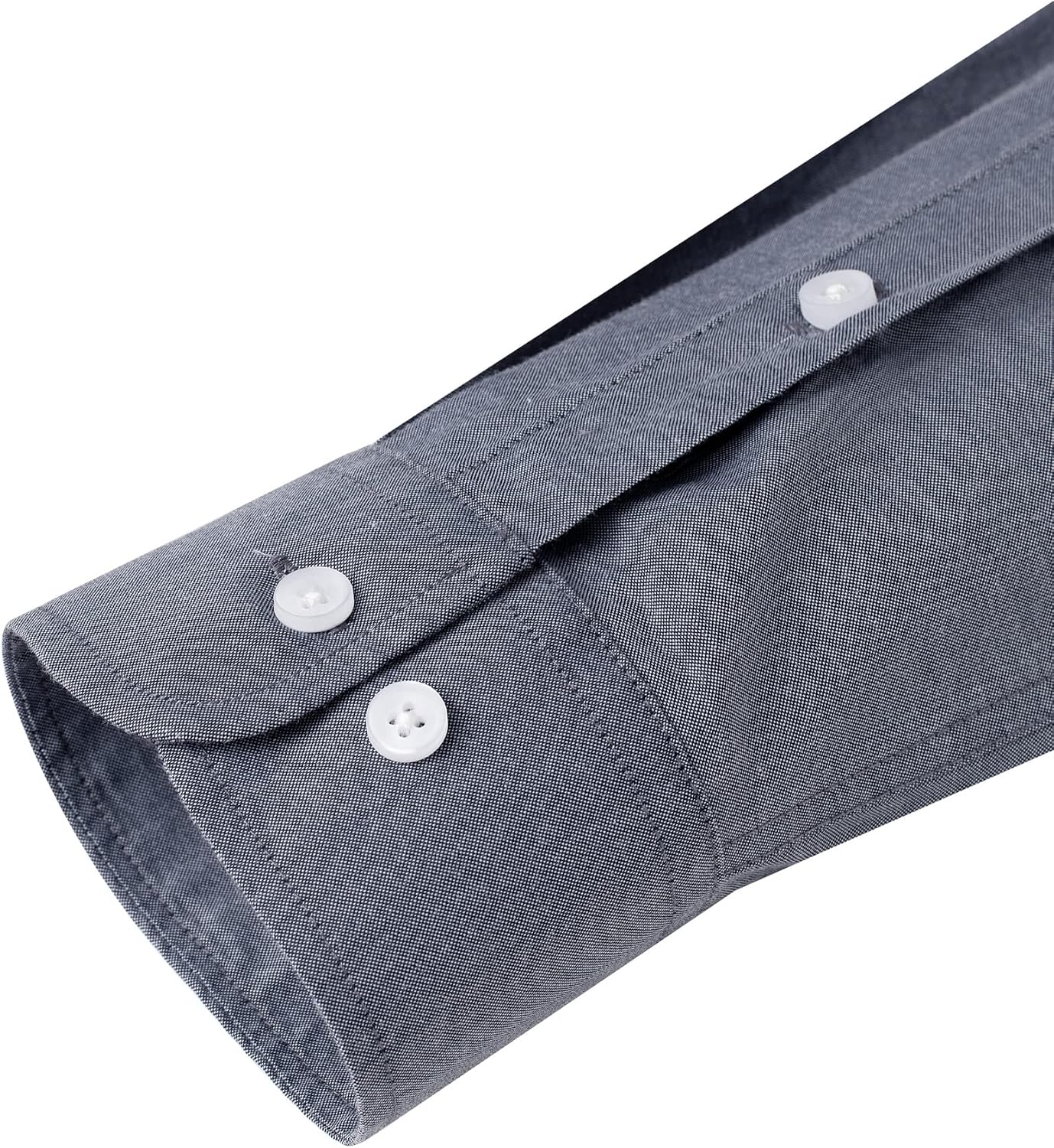 Detalle 2 de J.VER Oxford Herrenhemd mit Tasche, 100% Baumwolle