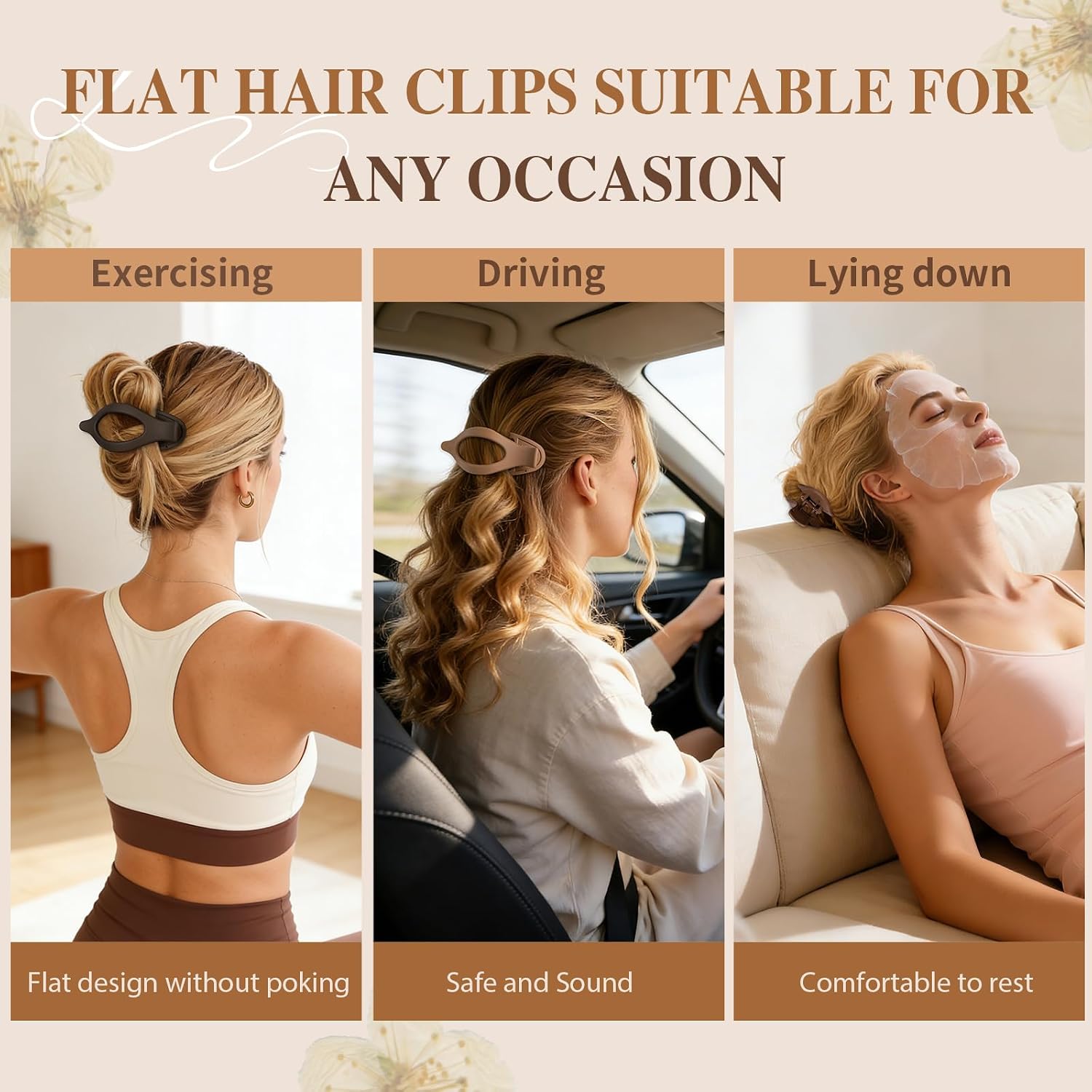 Detalle 2 de Sisiaipu Flat Hair Clips, 10-Pack