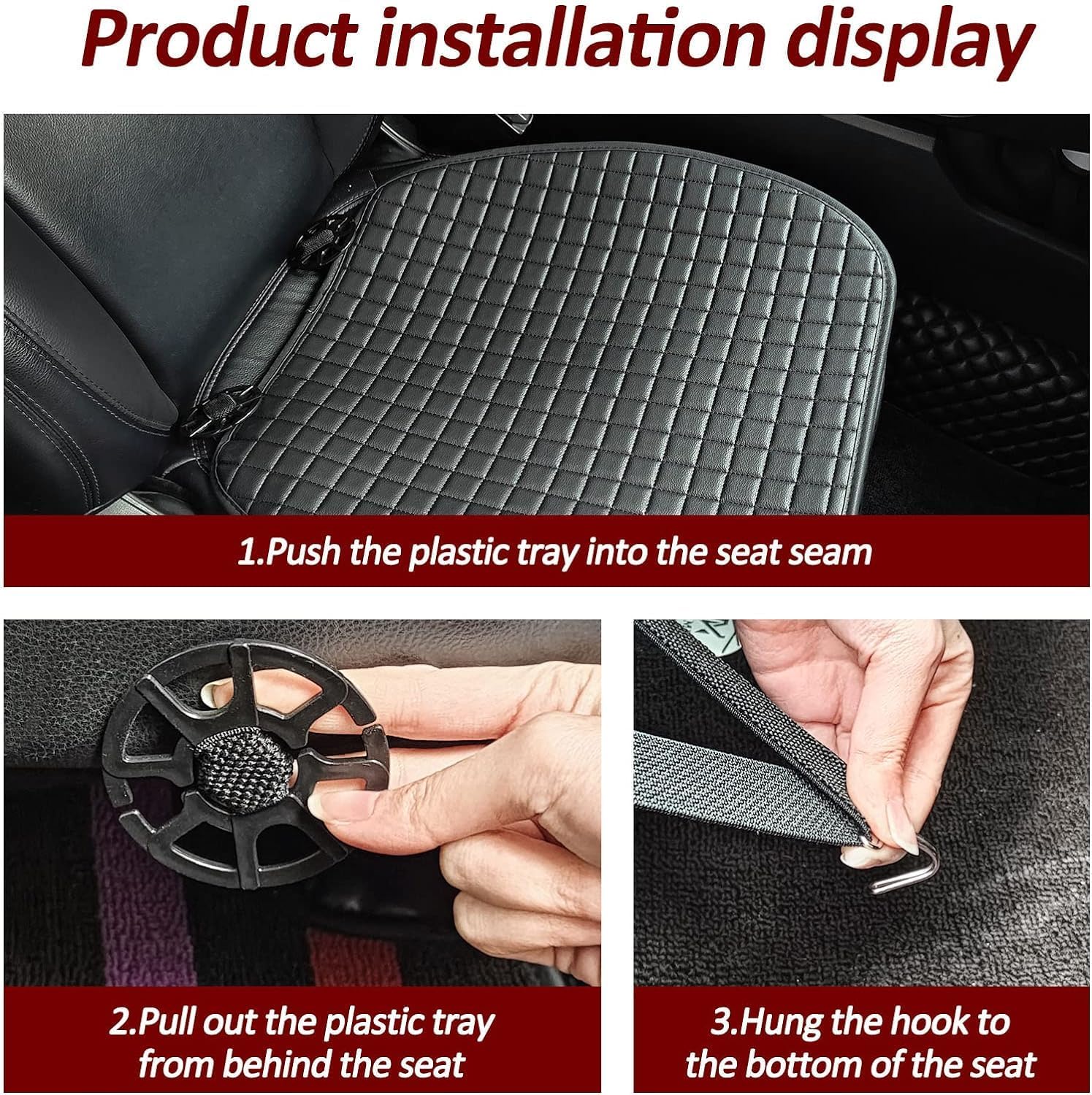 Thumbnail 5 de ZATOOTO Car Seat Cushion and Cover for Driving — Universal, Non-Slip, 1PCS Black