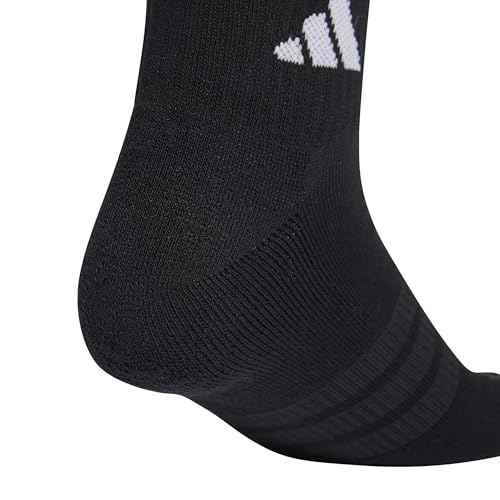 Detalle de adidas Unisex Cushioned Sportswear Ankle Socks 3er-Pack – Schwarz/Schwarz/Weiß, Gr. 37–40