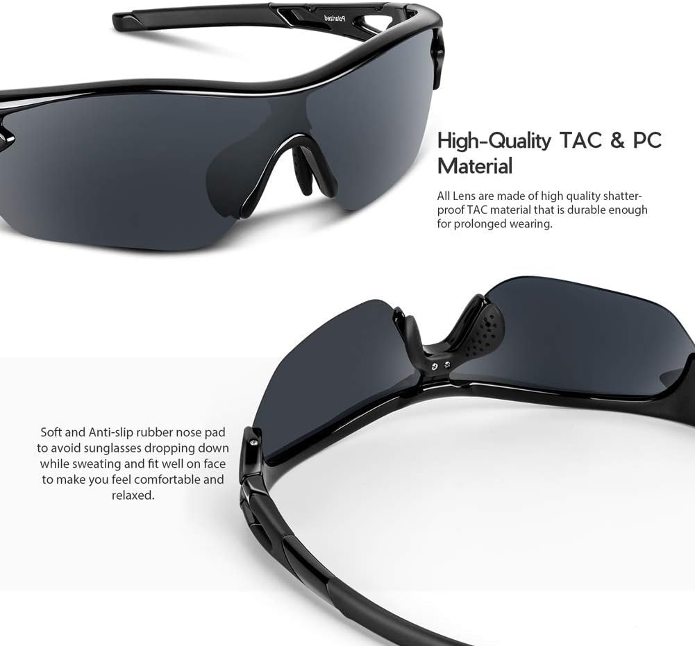 Detalle 2 de BEACOOL Polarized Sports Sunglasses UV400 🕶