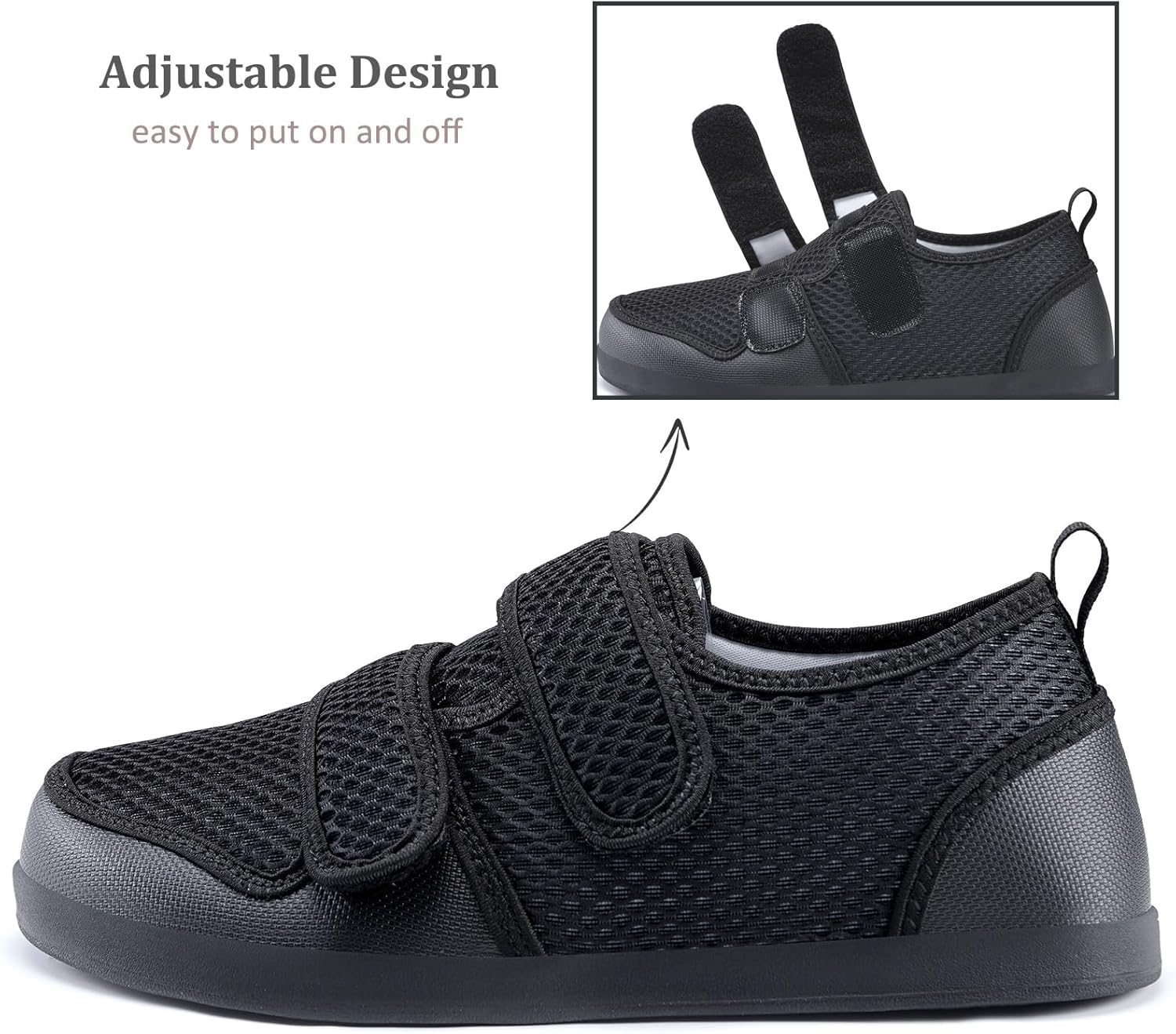 Thumbnail 2 de Hsyooes Chaussons Femme/Homme — Pantoufles ajustables, respirantes et antidérapantes pour intérieur et extérieur