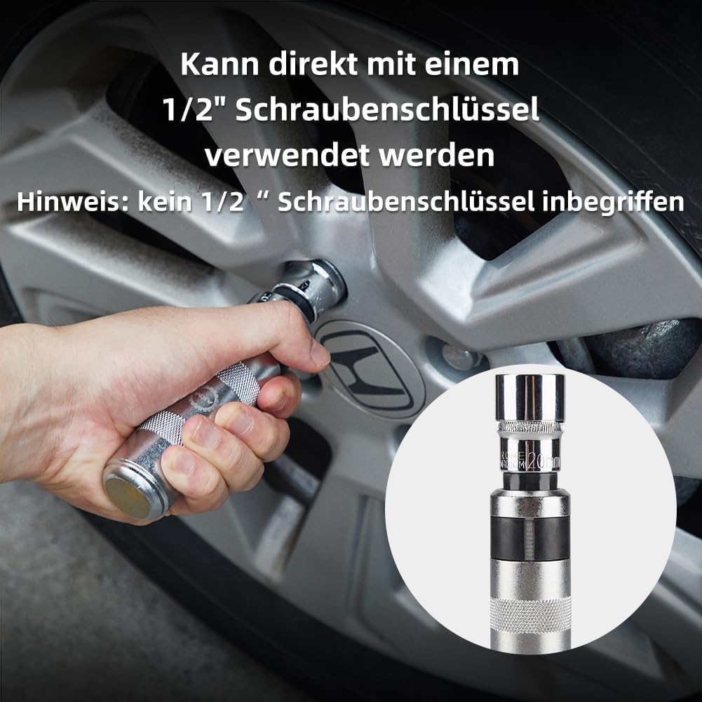Thumbnail 5 de AKM TOOL manueller Wende-Schlagschrauber-Satz 1/2" – 12-teilig mit S2-Stahl-Bits und Schraubenausdrehern