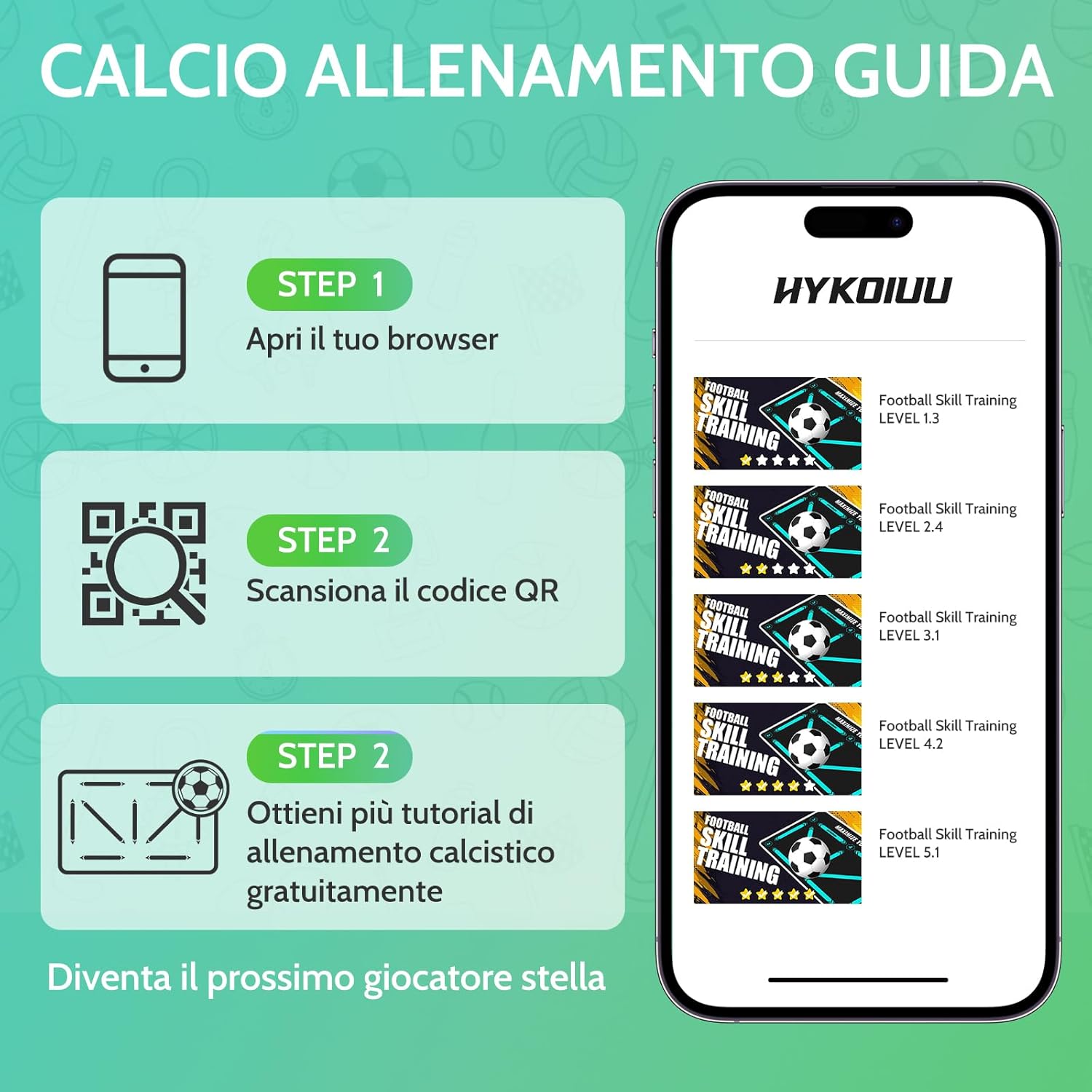 Detalle de Tappeto Calcio Allenamento con Soccer Bungee Trainer – set completo 90×60 cm per agilità e tecnica
