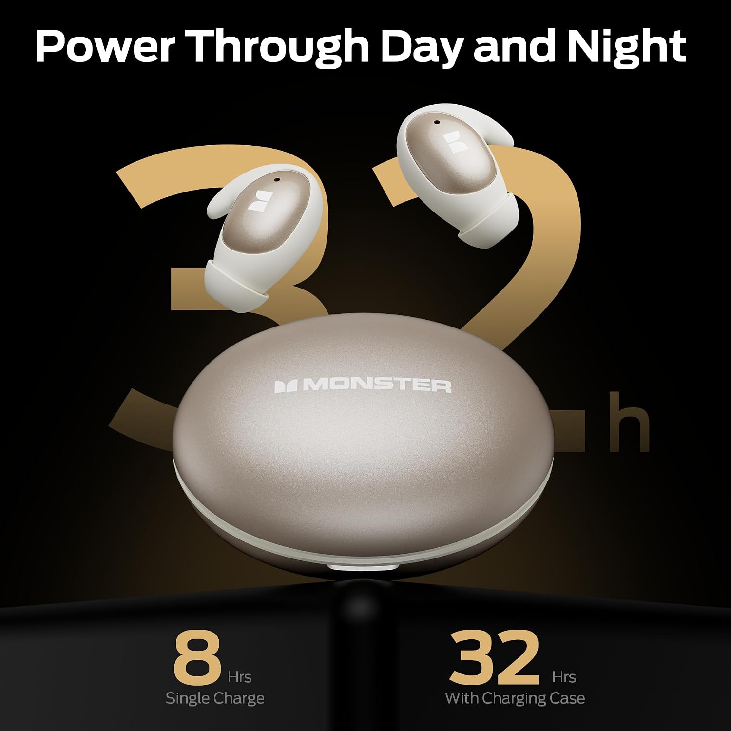 Thumbnail 6 de Monster Sleep Ear100 W57 Sleep Earbuds, Side-Sleeper Design, Stereo Sound, IPX6