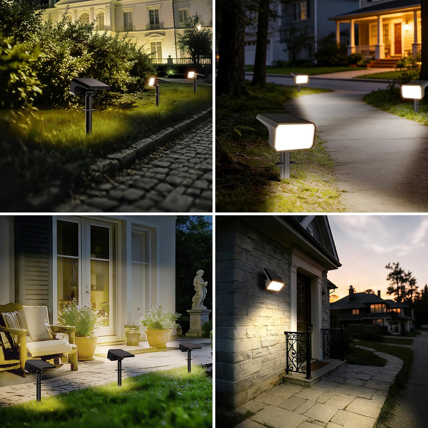 Thumbnail 6 de Fabrito SL-5051D Solar Spotlights, 8-Pack, 4 Modes, Warm White, IP67
