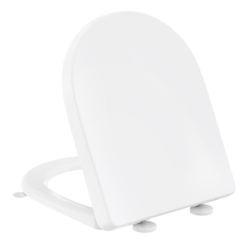 Detalle de YEAUPE PRO Tavoletta WC Forma D Lungo in PP con Maniglia – Bianco