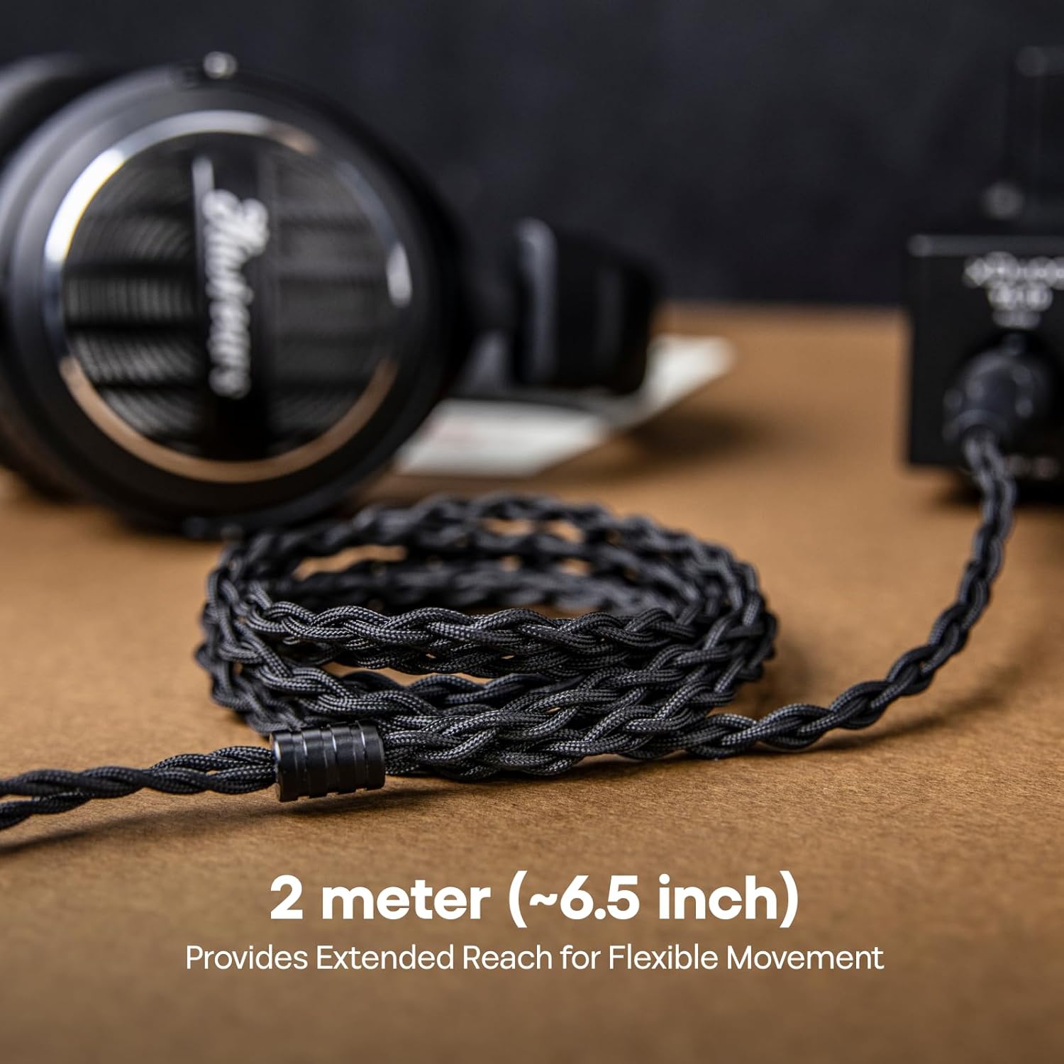 Thumbnail 3 de Linsoul Tripowin Nova Fil – câble hybride 4 brins argenté OCC pour casques sur-auriculaires, 2 m, connexion 3,5 mm vers 4,4 mm/XLR