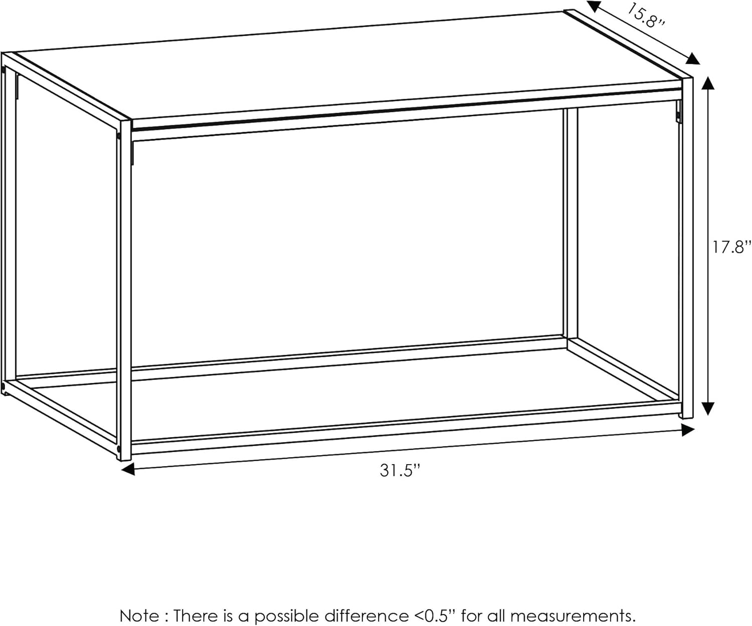 Detalle de Furinno Camnus: Set tavolo soggiorno moderno con tavolino da caffè e due tavolini, rovere francese grigio