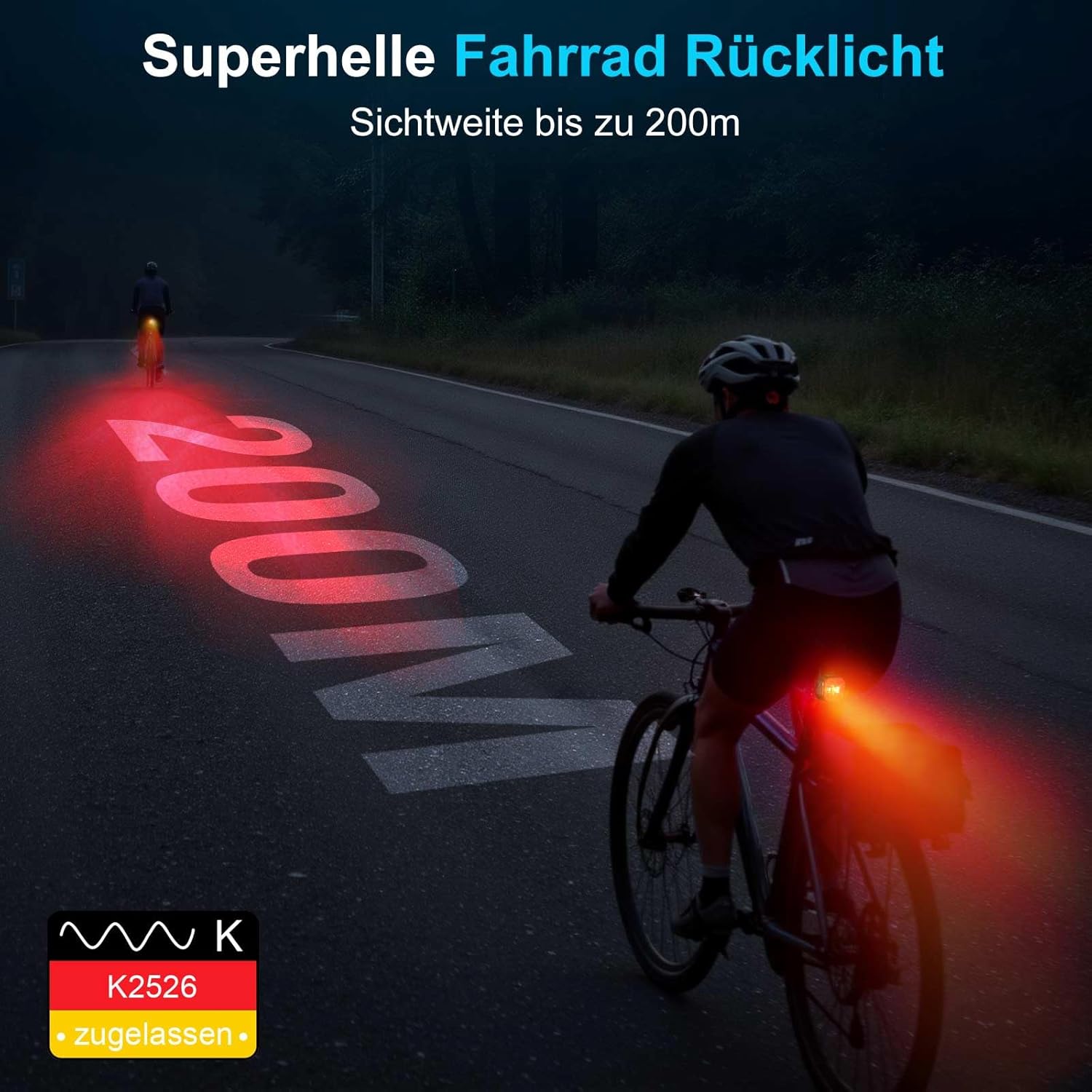Detalle 2 de toptrek Fahrrad Rücklicht LED
