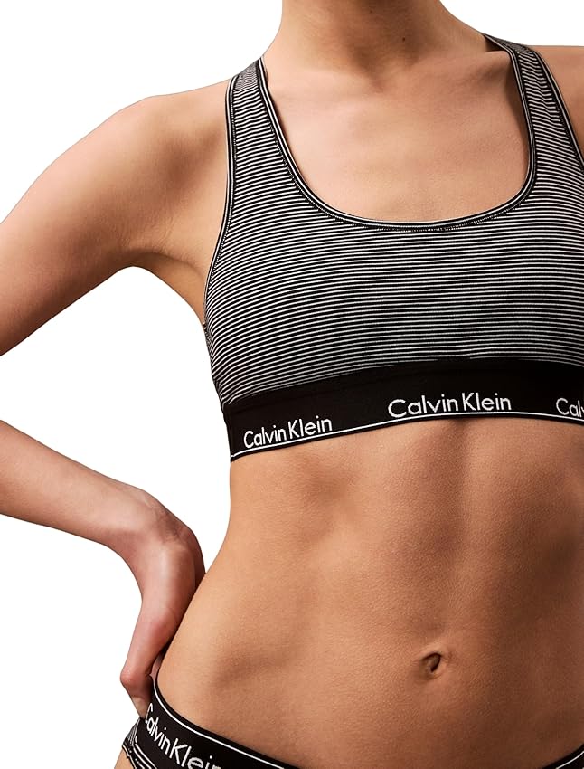 Detalle de Calvin Klein Sujetador Bralette Mujer M 53% algodón