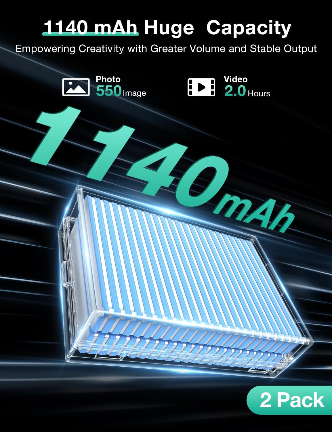 Detalle 2 de LP‑E8 Akkus 2er‑Pack 18 W Ladegerät
