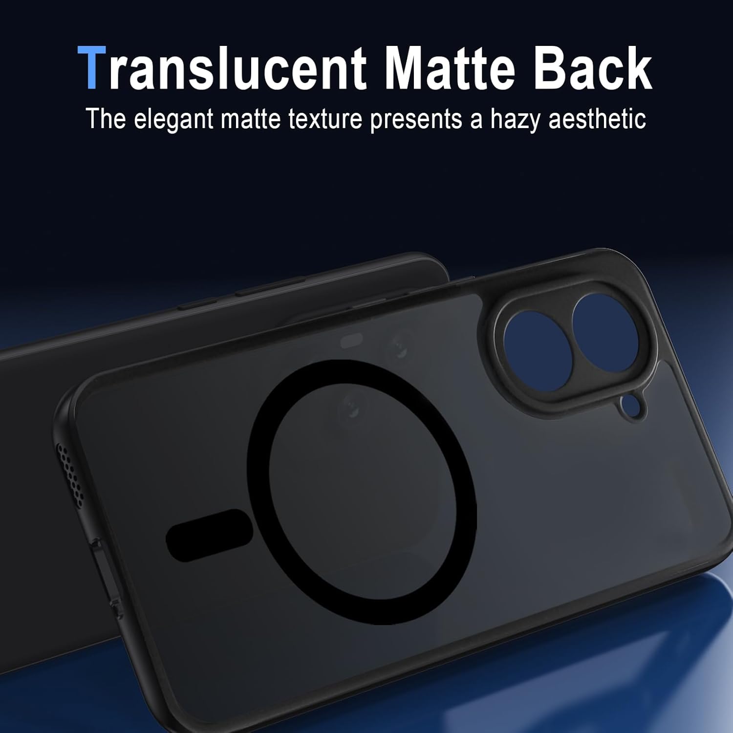 Thumbnail 4 de XTCASE Coque Magnétique pour Xiaomi Redmi A5 4G – Dos translucide mat, bord TPU et cadre métal – Antichoc et MagSafe