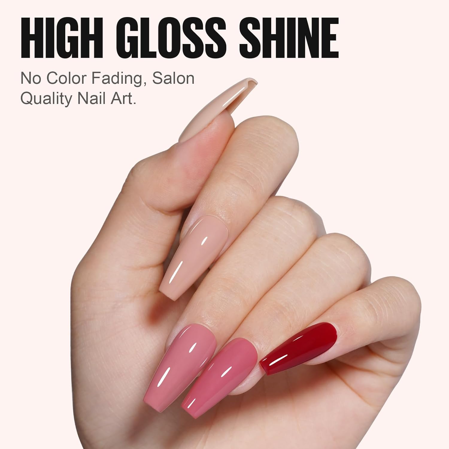 Thumbnail 2 de TOMICCA Smalto semipermanente set da 6 colori Nude Red Series (8 ml) per unghie UV/LED