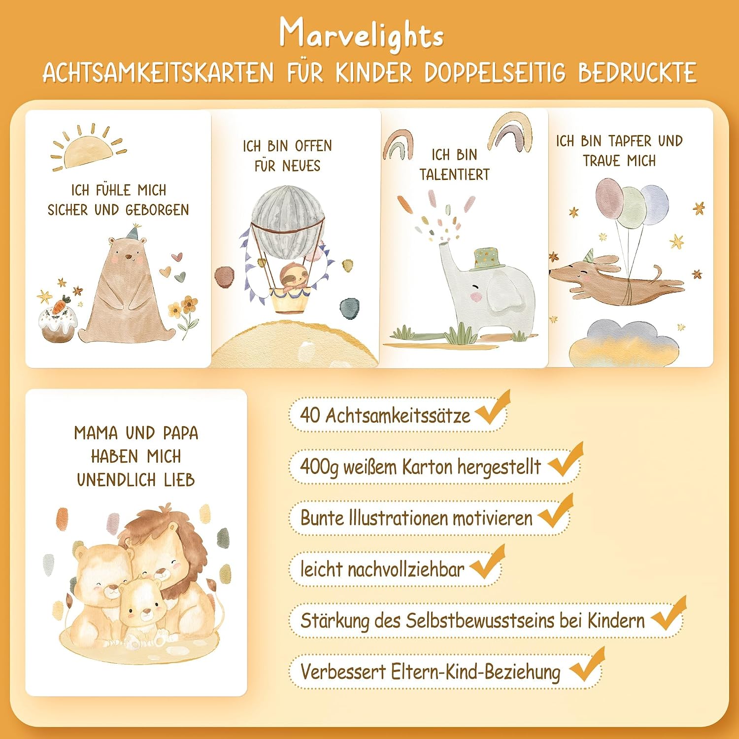 Detalle de Marvelights 40 Affirmationskarten 🎴