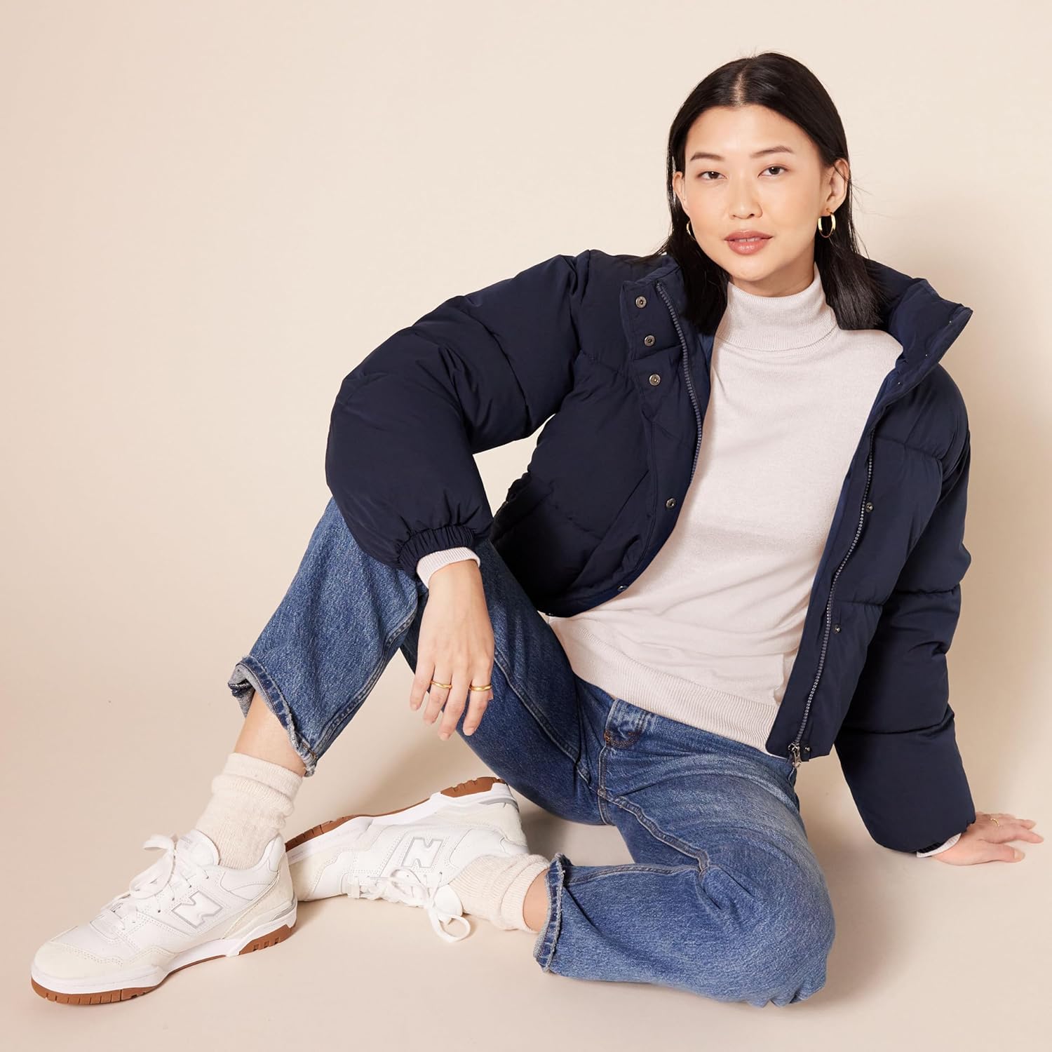 Thumbnail 3 de Amazon Essentials Damen Rollkragenpullover mit langem Arm – leichter Baumwollmix, klassischer Schnitt (auch in Übergröße)