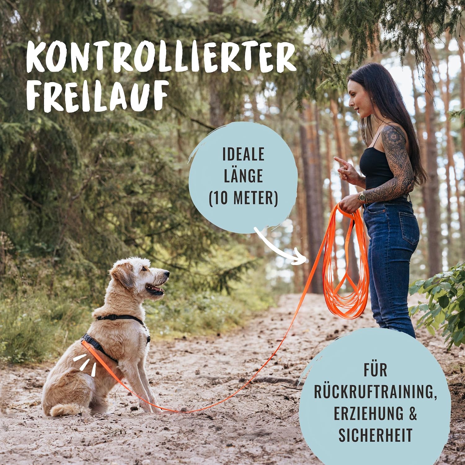 Detalle 2 de Rudelkönig Schleppleine 10 m 🐕