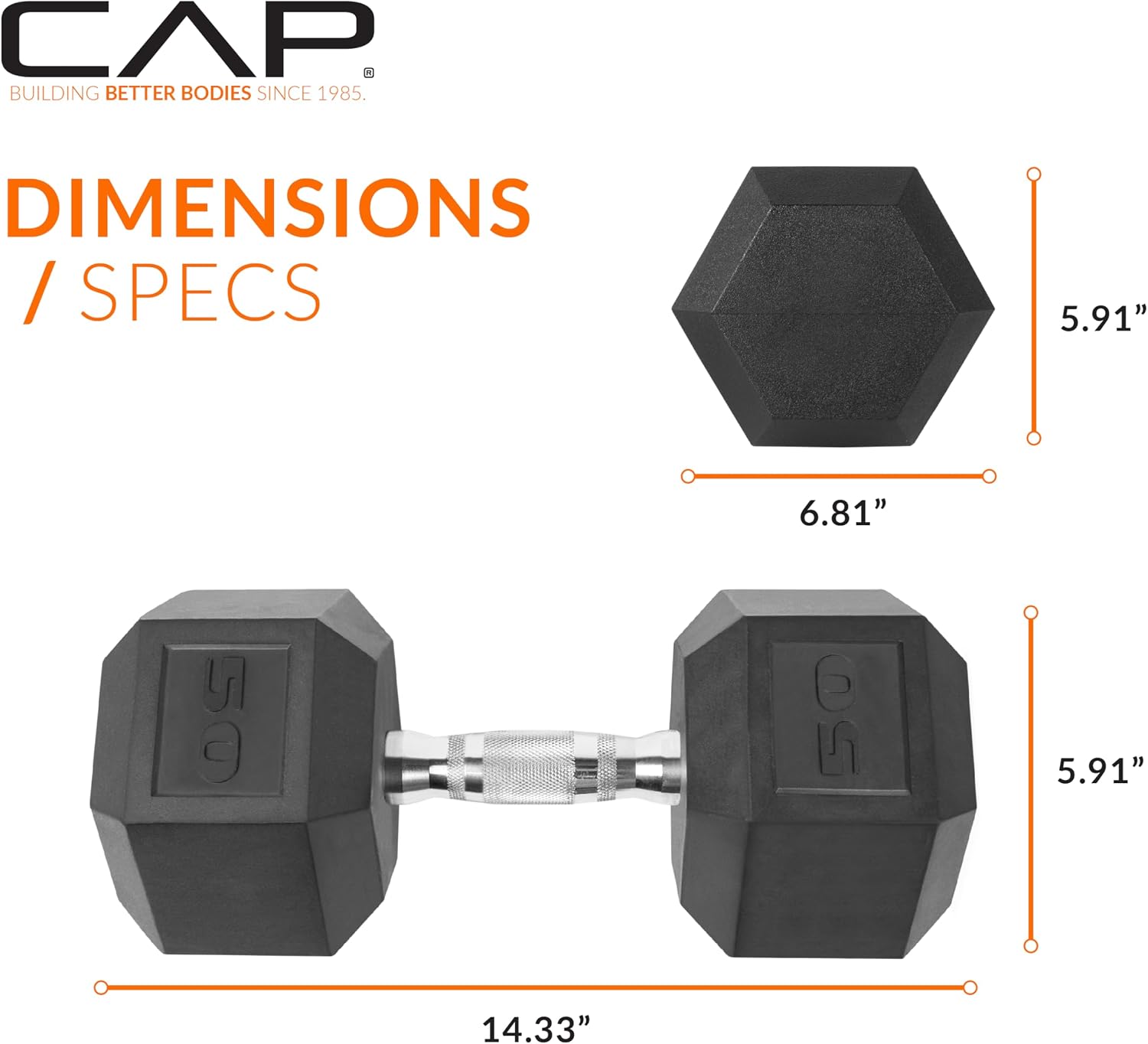 Detalle 2 de CAP Barbell 10-120 lbs Dumbbell ⚙