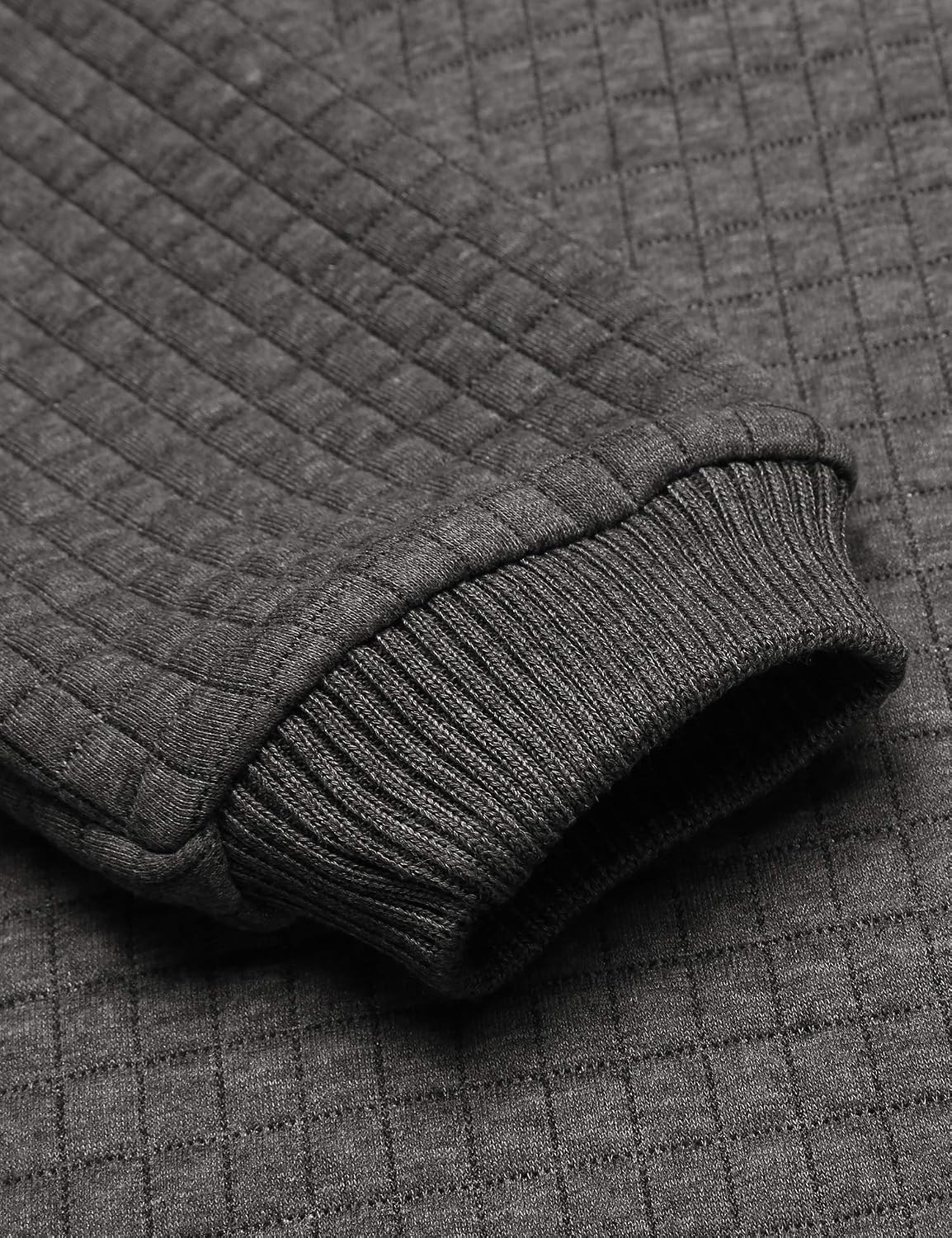 Detalle de COOFANDY Pull à capuche homme hipster style gym à carreaux