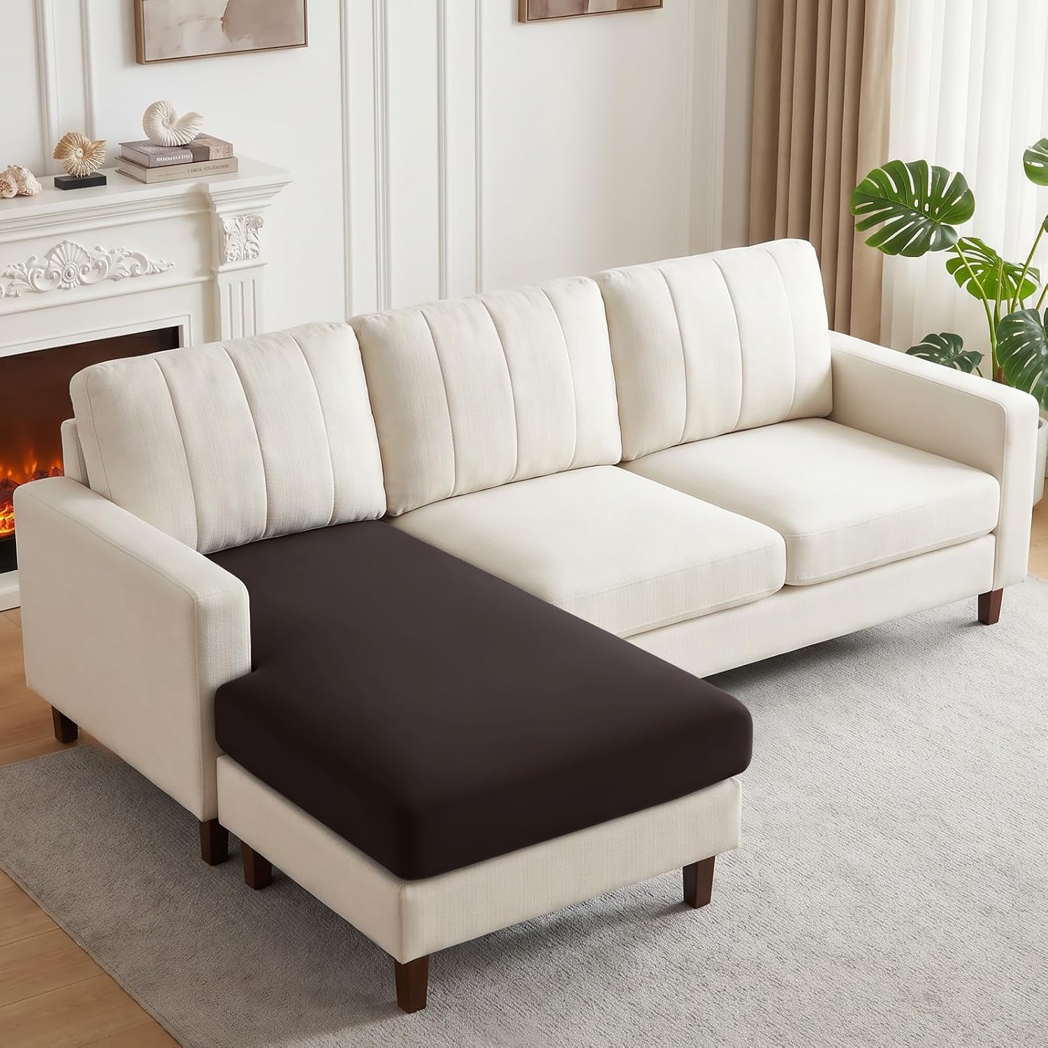 Detalle de KinCam Chaise Cushion Cover, Polyester-Spandex