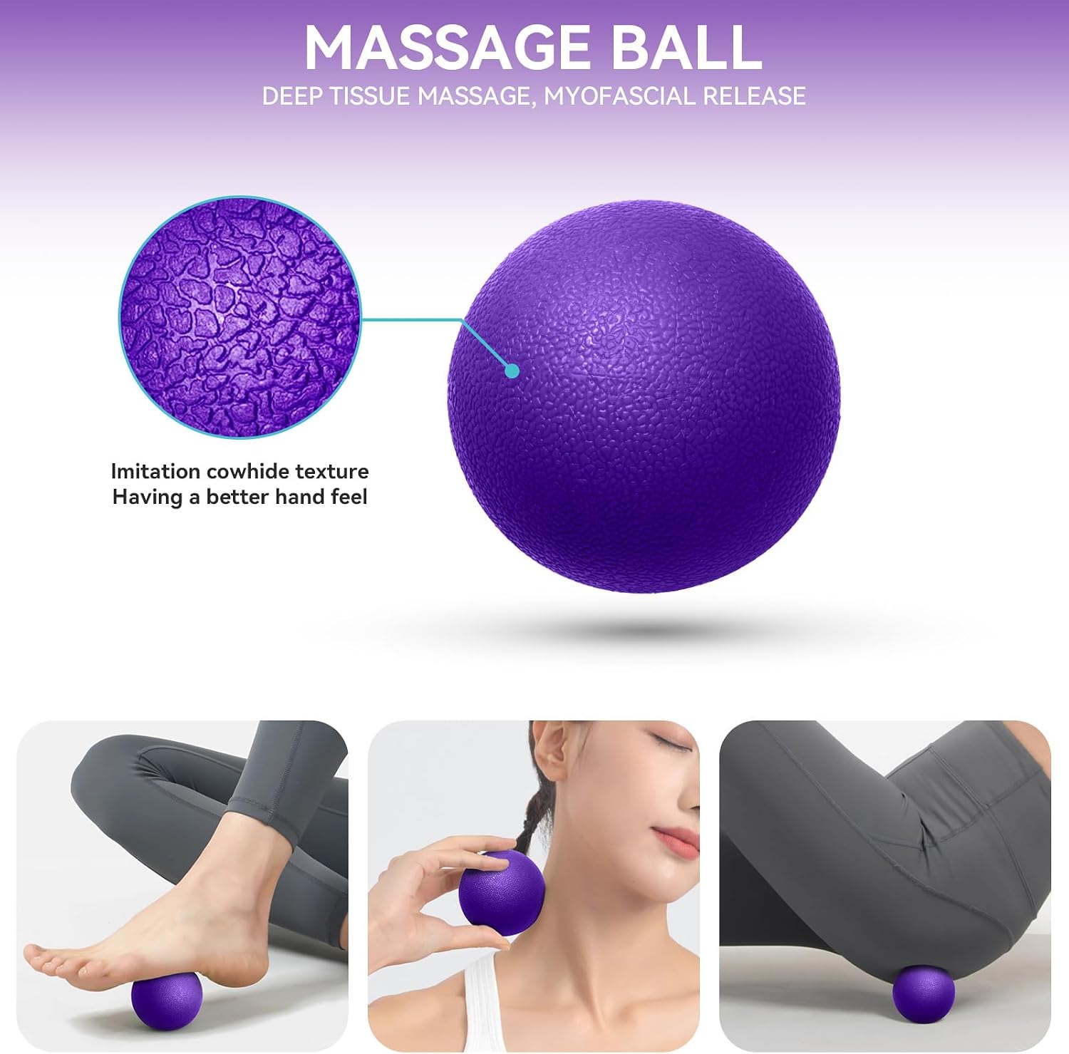 Detalle 2 de Krightlink 2154 5-in-1 Foam Roller Set with Massage Ball and Resistance Band