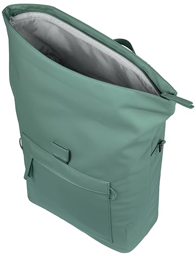 Detalle de Basil Brooklyn, sacoche de vélo 17 l avec compartiment ordinateur, verte