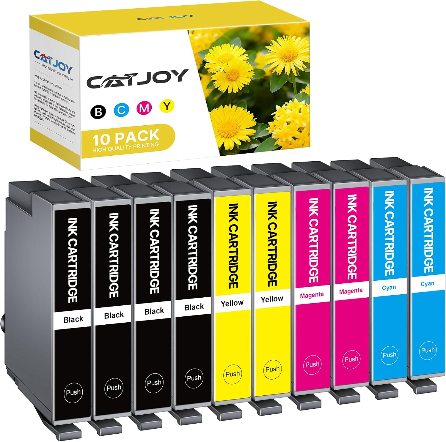 Detalle de CATJOY 604XL ink cartridges 10 pack
