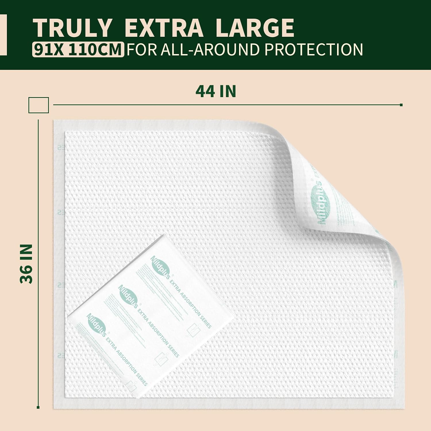 Thumbnail 1 de Heavy Duty Underpads 36x44: Extra Absorbent, High-Strength Backing for Incontinence